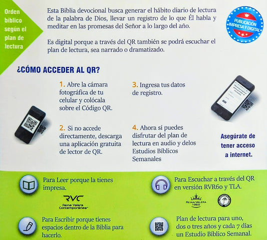 Biblia Encuentro Diario con Dios, Reina Valera Contemporanea, Piel