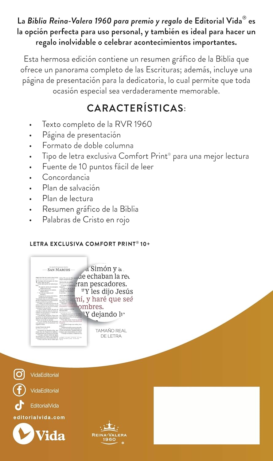 Santa Biblia Reina - Valera 1960 (Tapa Dura, Para Iglesia)