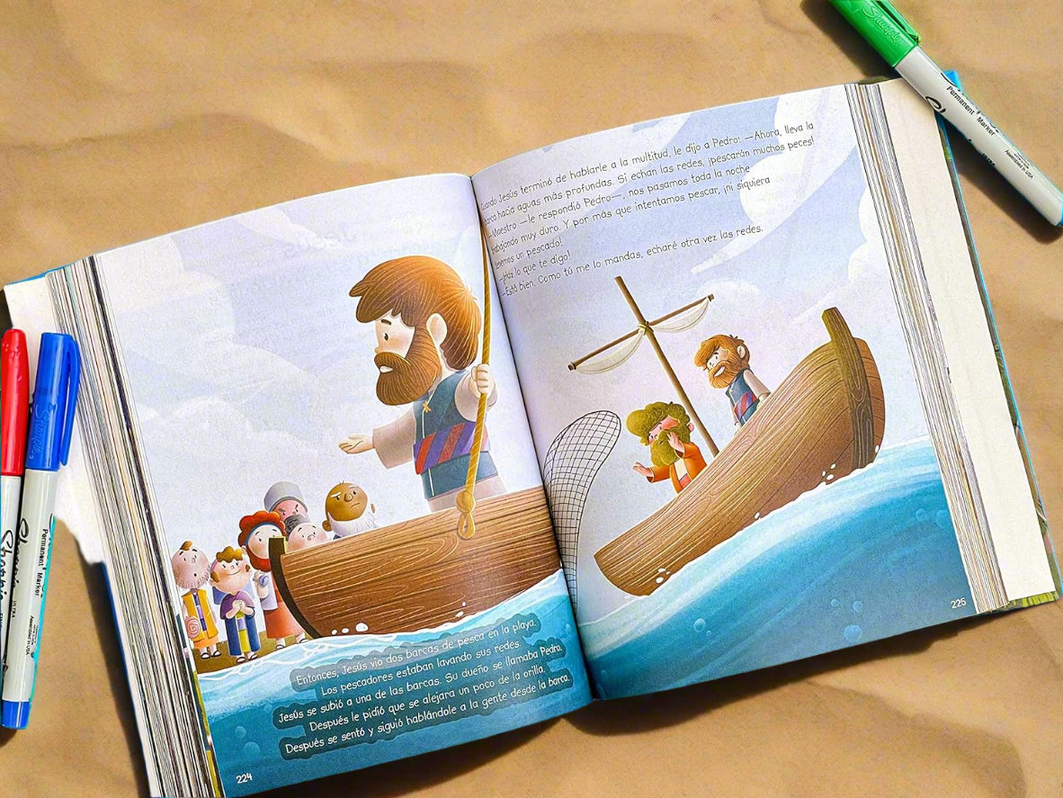 Biblia Para Ninos, Historias Biblicas (Tapa Dura, Con Dibujos)