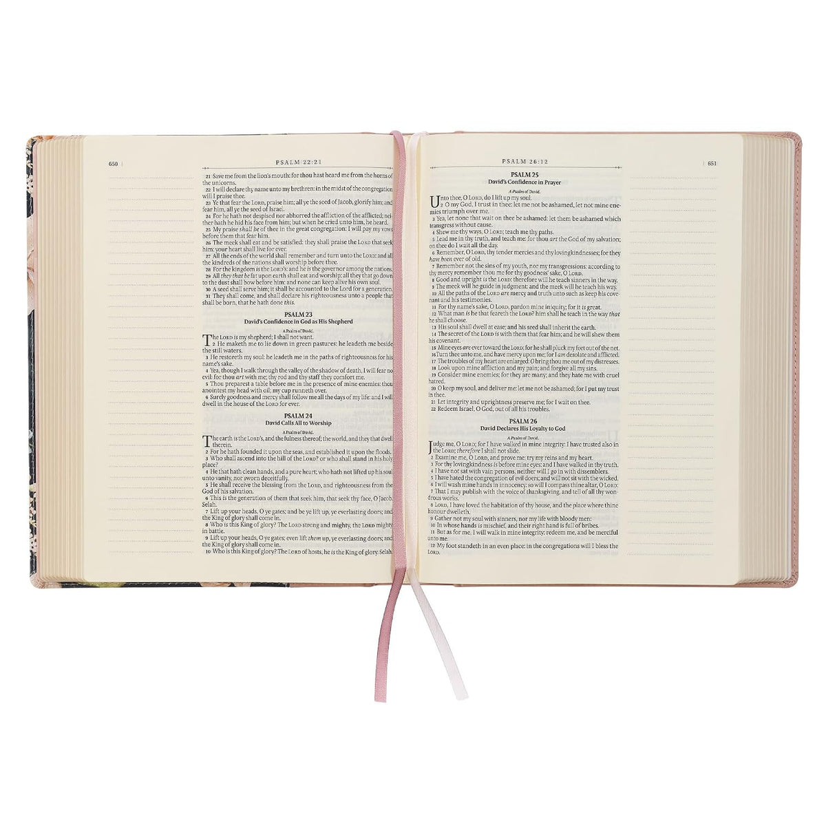 KJV Holy Bible, Large Print Note-taking Bible, Vegan Leather Hardcover