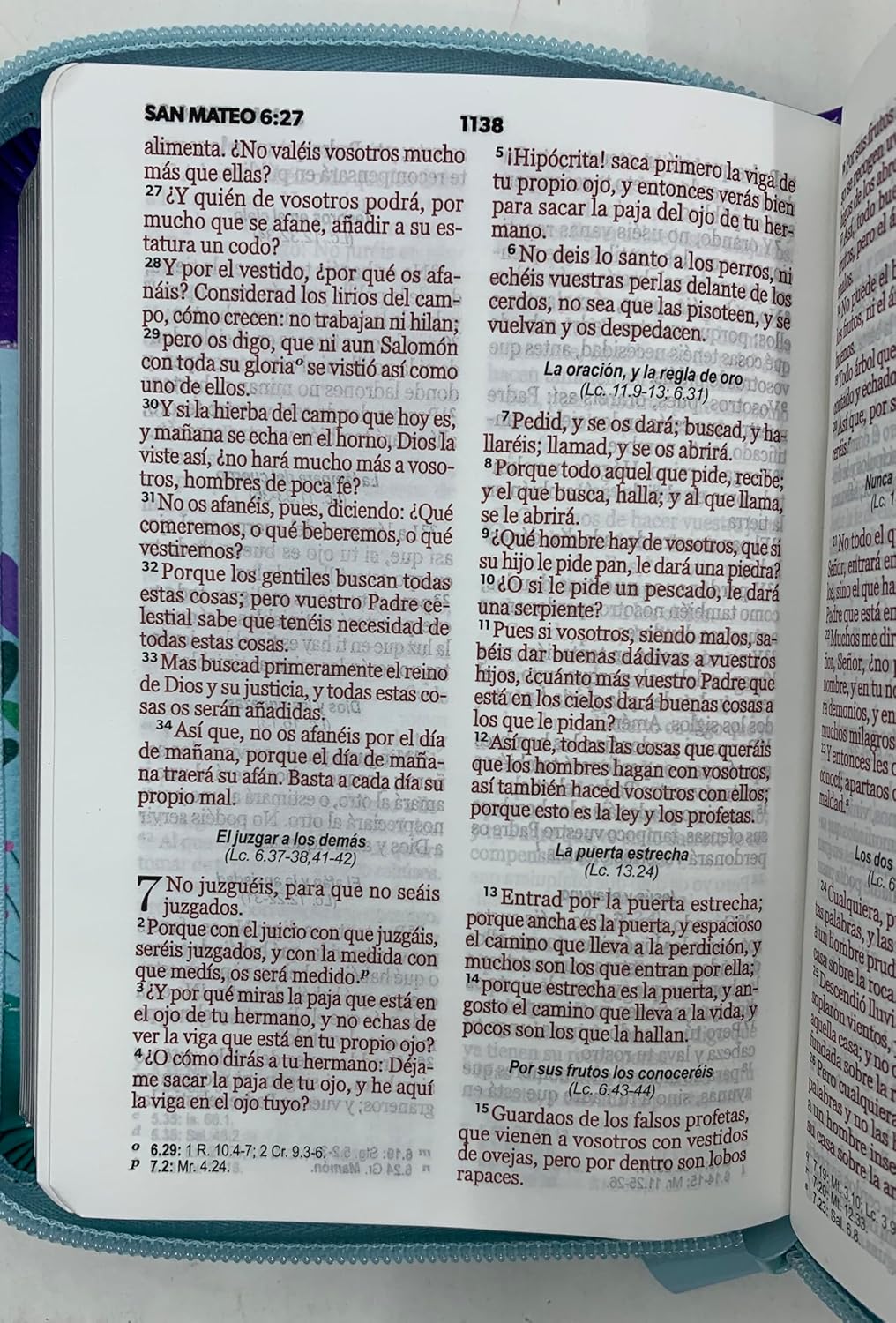 Santa Biblia Reina- Valera 1960 (Bolsillo, Cierre, Tricolor)