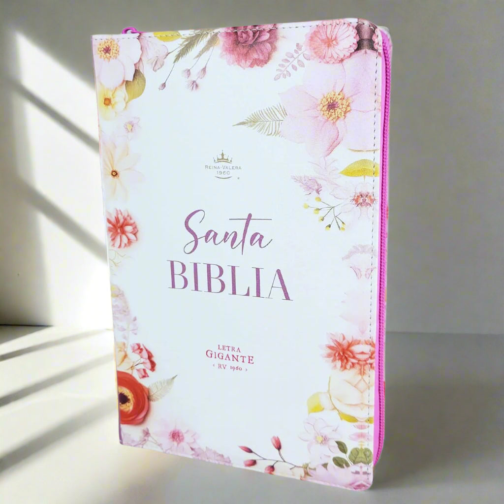 Santa Biblia Letra Gigante RVR60, Con Indice y Cierre, Piel