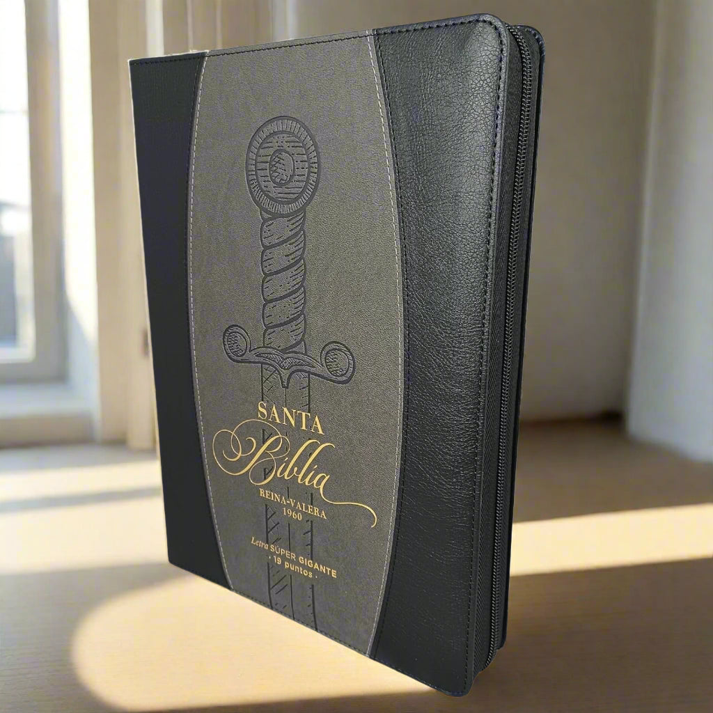 Santa Biblia Letra Super Gigante RVR1960, Con Indice y Cierre, Piel