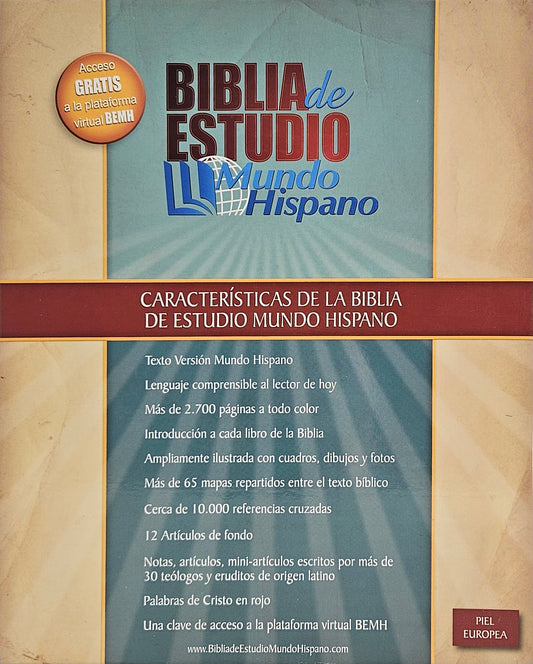 Biblia de Estudio Mundo Hispano, Piel Europea