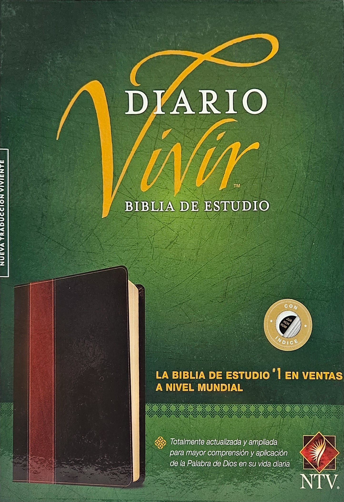 Biblia de Estudio del Diario Vivir NTV, Con Indice, SentiPiel