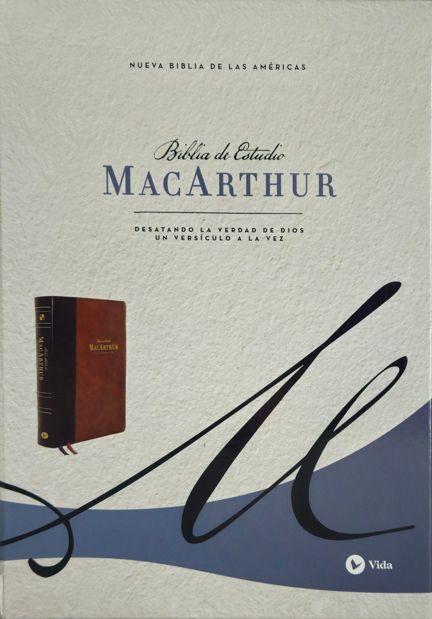 Biblia de Estudio MacArthur, NBLA, Leathersoft, Con indice