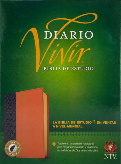 Biblia de Estudio del Diario Vivir NTV, Con Indice, SentiPiel