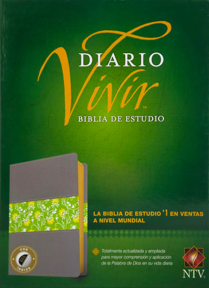 Biblia de Estudio del Diario Vivir NTV, Con Indice, SentiPiel