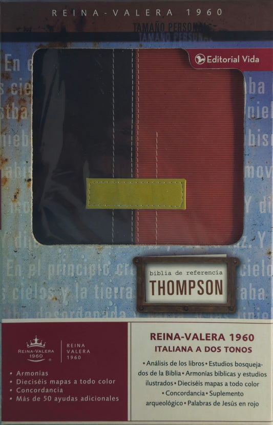 Biblia de Referencia Thompson RVR1960, Piel Italiana (Marron/terracota)