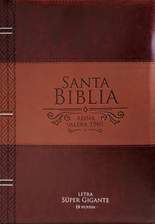 Santa Biblia Letra Super Gigante RVR1960, Con Indice y Cierre, Imit. Piel (Encanto 10 cafe/cafe)