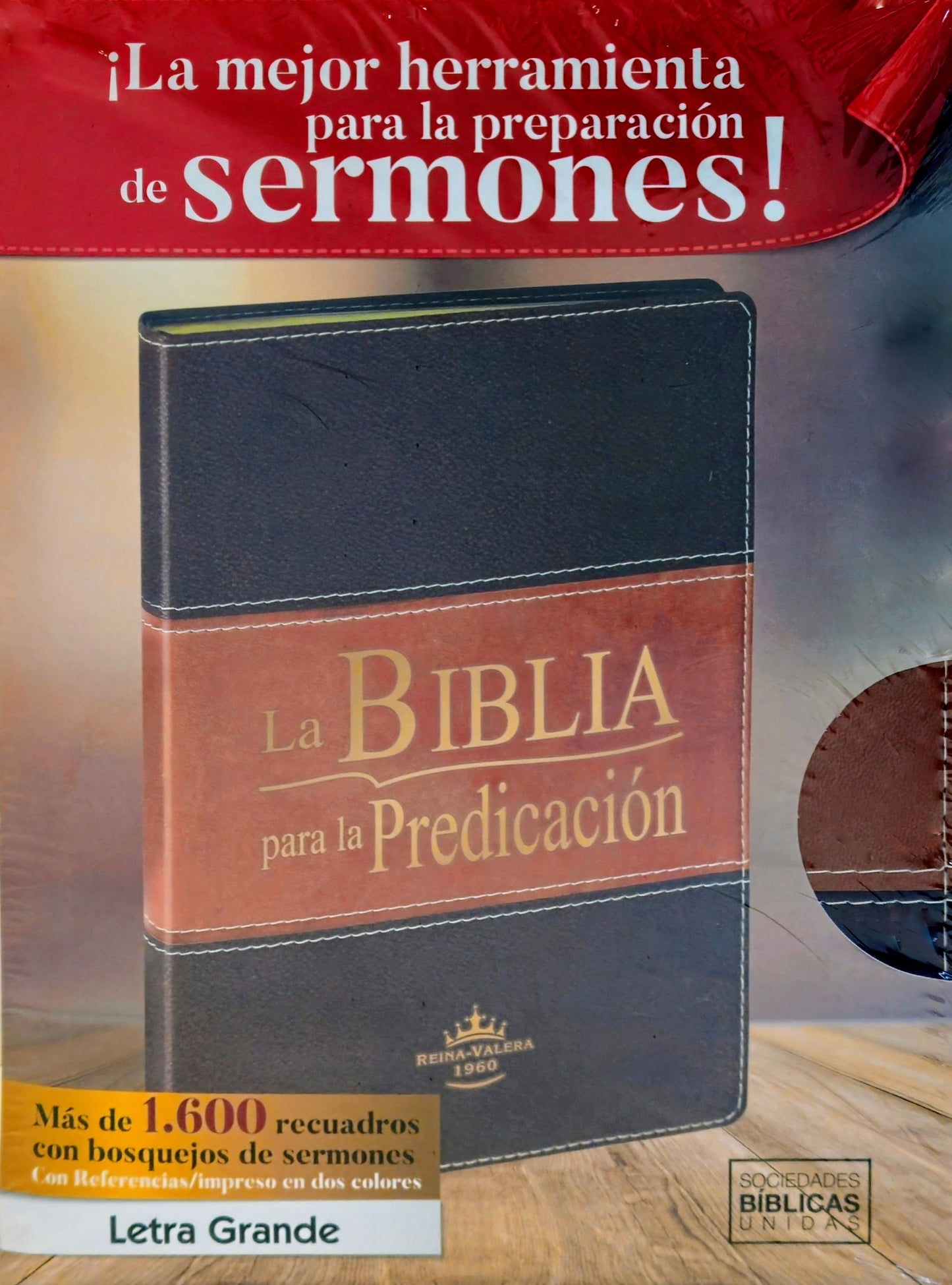 La Biblia para la Predicacion RVR1960, Con Indice, Piel