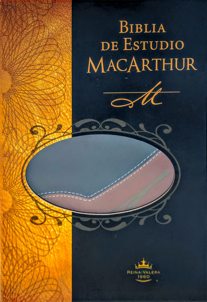 Biblia de Estudio MacArthur, Reina Valera 1960, Leathersoft, Con indice