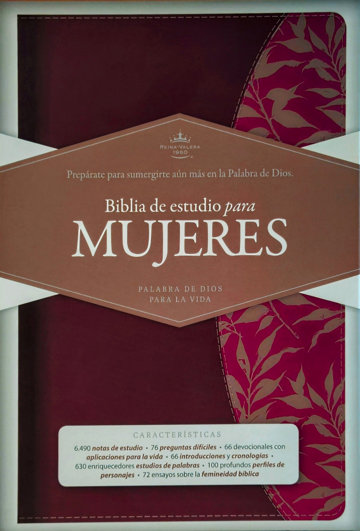 Biblia de Estudio para Mujeres RVR1960, Con Indice, Piel