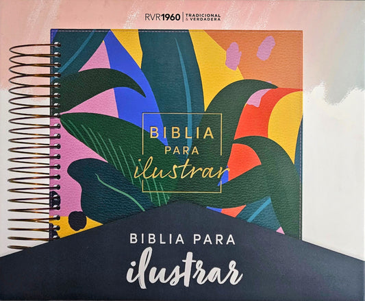 Biblia Para Ilustrar, RVR1960, Piel (Floral)