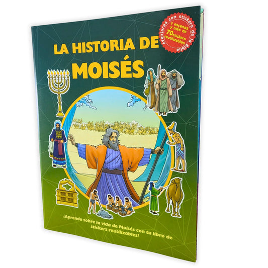 La Historia De Moises  Para Ninos. (Aventuras Con Stikers De La Biblia)