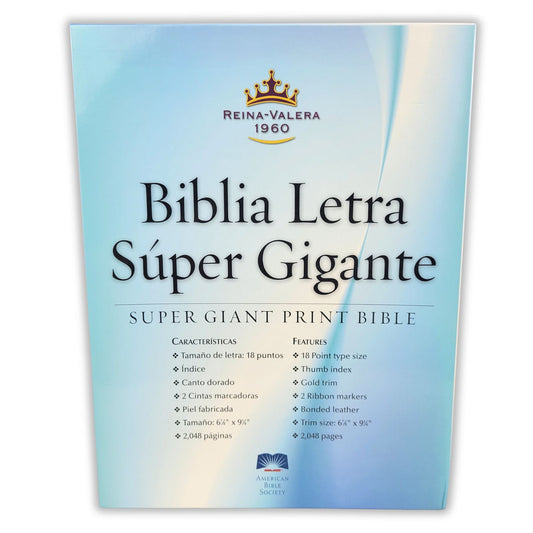 Santa Biblia - Reina Valera 1960 Letra Super Gigante (Indice, Piel)