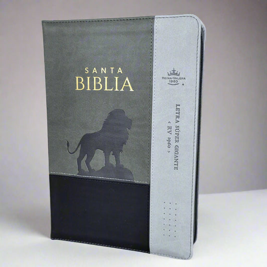 Santa Biblia Reina Valera 1960 (Letra Super Gigante, Leon, Forro e Indice)