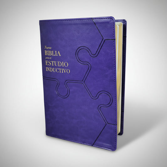 Santa Biblia De Estudio Inductivo (Nueva Biblia De Las Americas, Piel, Morada)