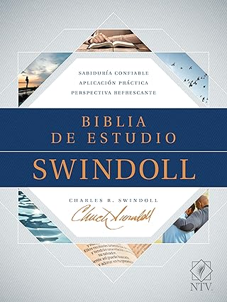 Santa Biblia  Nueva Traduccion Viviente De Estudio Swindoll (Piel e Indice)