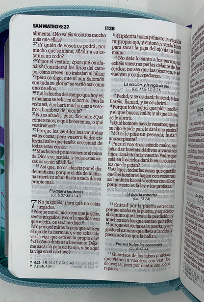 Santa Biblia Reina- Valera 1960 (Bolsillo, Cierre, Tricolor)