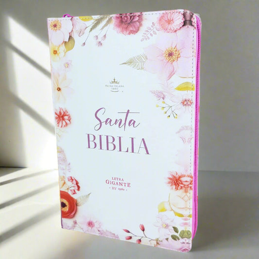 Santa Biblia Letra Gigante RVR60, Con Indice y Cierre, Piel