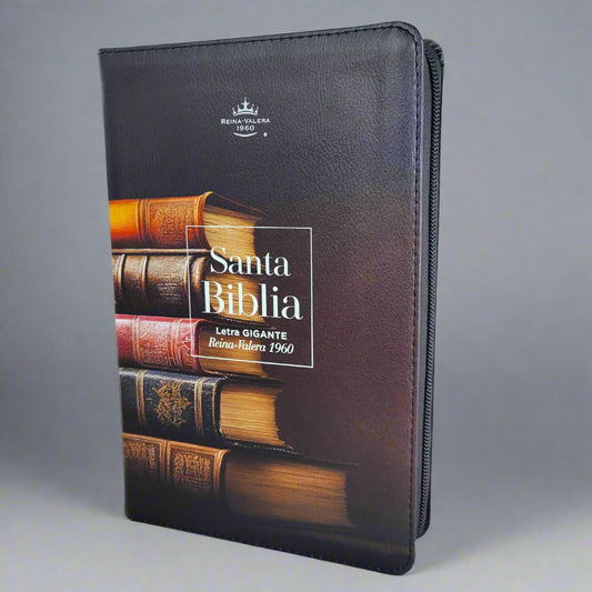 Santa Biblia Letra Gigante RVR1960, Con Indice y Cierre, Piel (Libros)