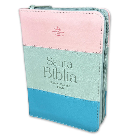 Santa Biblia  (Bolsillo) Tri Color, Con Indice y Forro
