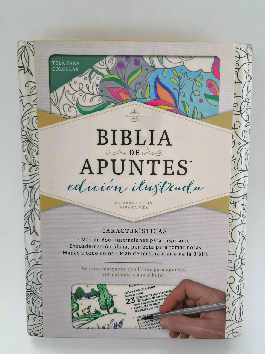 Biblia De Apuntes, Edicion Ilustrada RVR1960, Tela Para Colorear