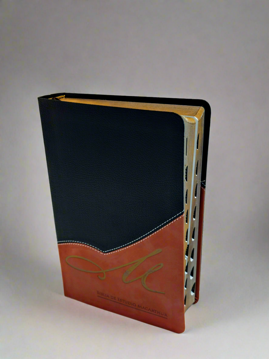 Biblia de Estudio MacArthur, Reina Valera 1960, Leathersoft, Con indice