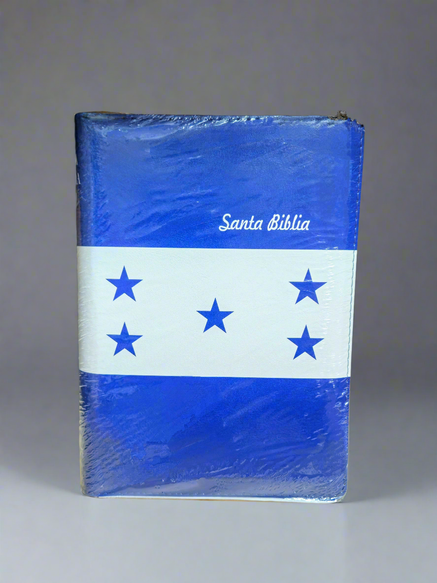 Santa Biblia Bandera Honduras RVR1960, Letra Gigante, Con Indice y Cierre