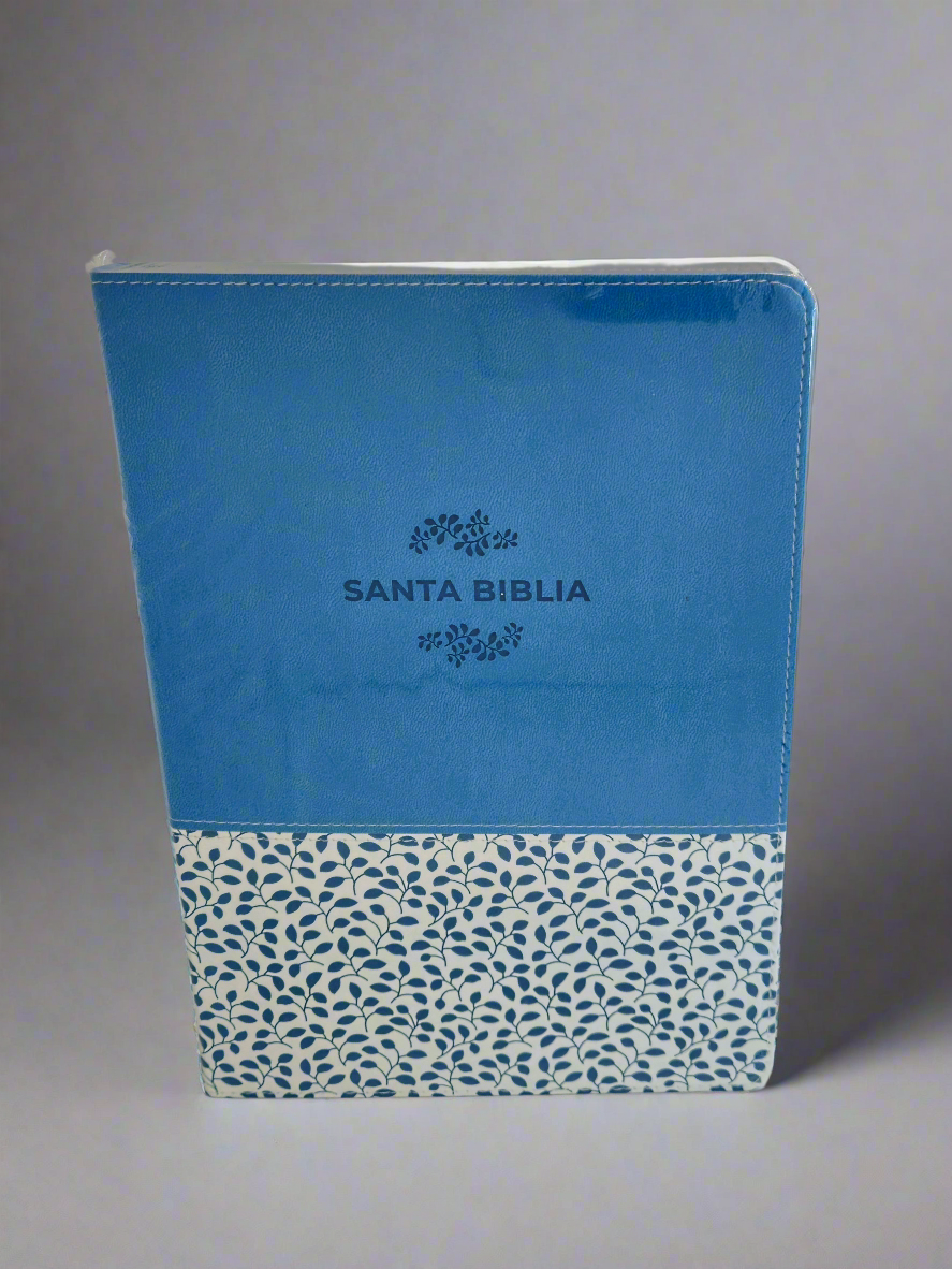 Santa Biblia Referencia Ultrafina, NTV, Letra Grande, Piel (Azul)