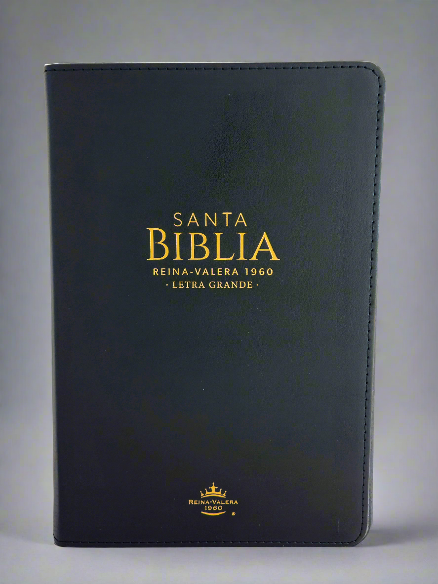 Santa Biblia Letra Grande RVR1960, Con Indice, Piel (Clasica Negra)