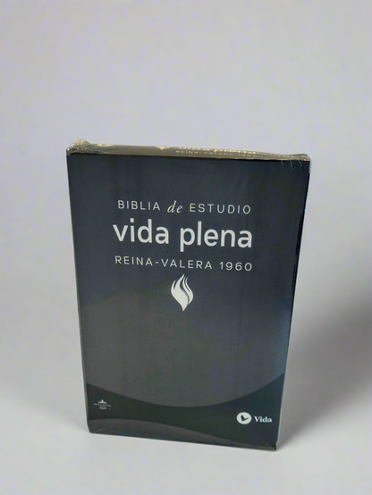 Biblia de Estudio Vida Plena RVR60, Con Indice, Piel