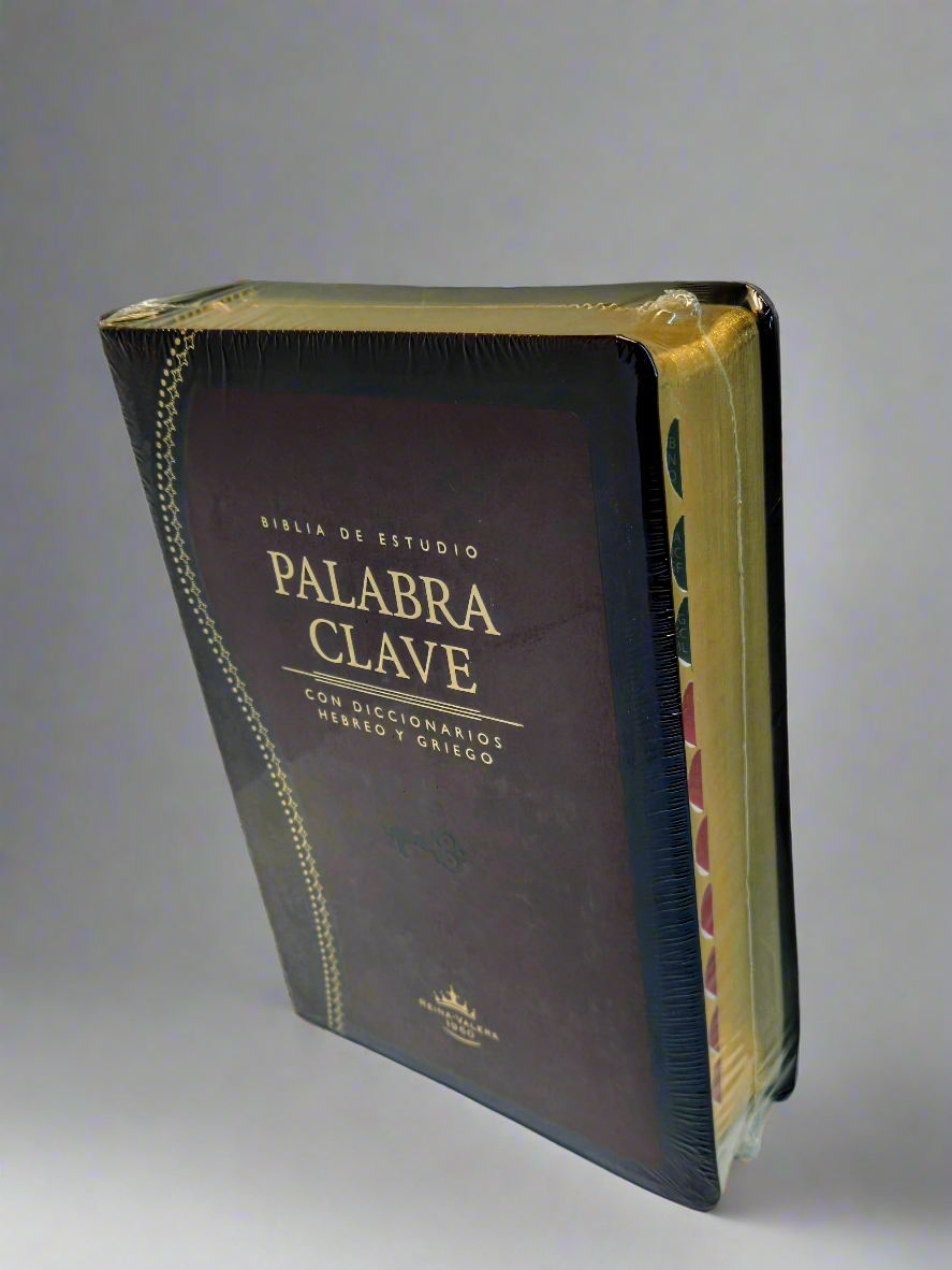 Biblia de Estudio Palabra Clave RVR 1960, Con Indice, Piel