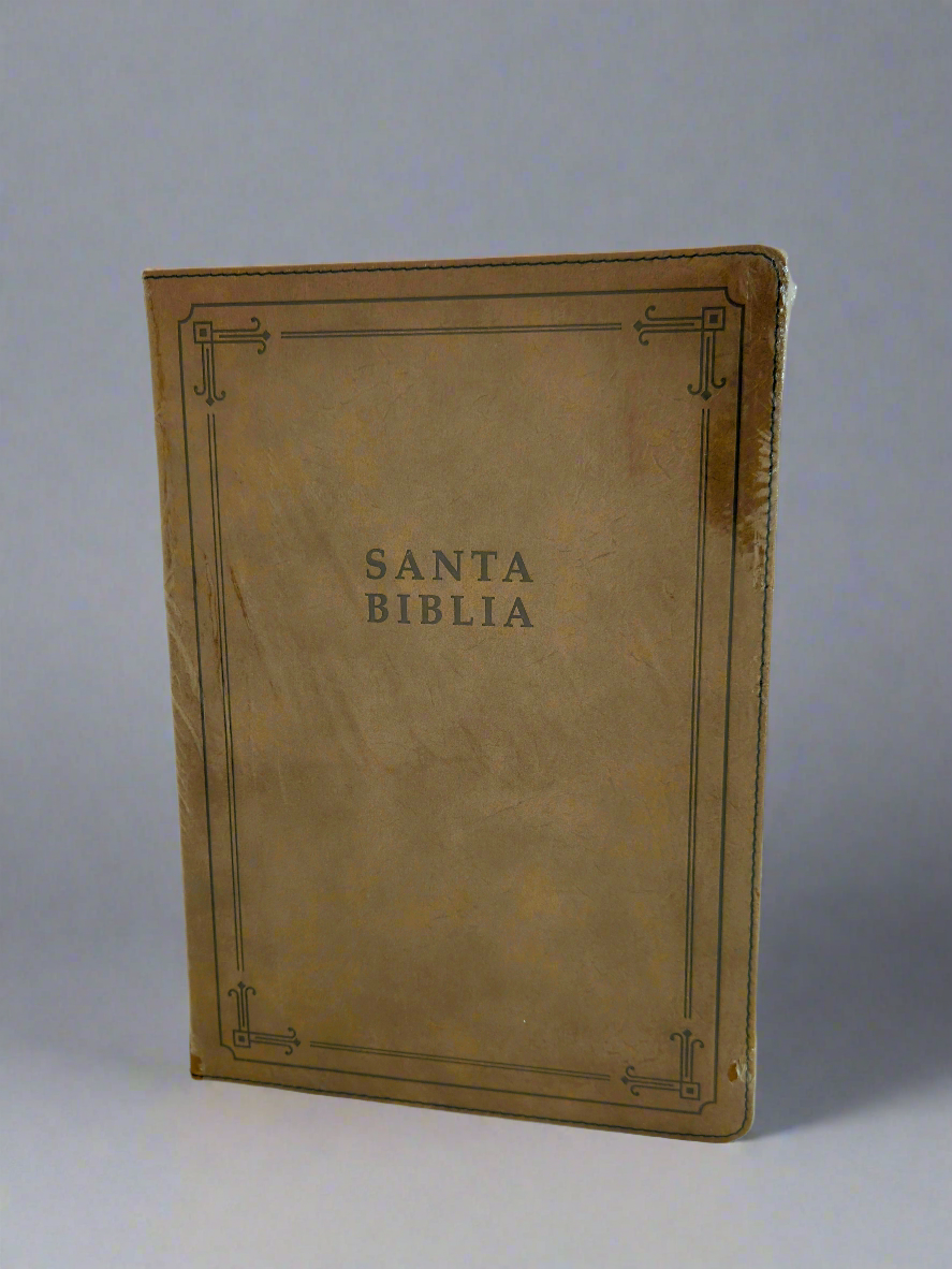 Santa Biblia Referencia Ultrafina NTV, Letra Grande, Con Indice, Piel (Marron claro)