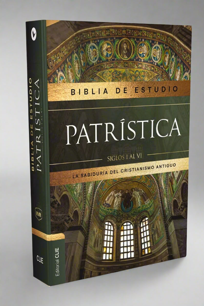Santa Biblia  de Estudio Patristica, Siglos 1 al V1, RVR, Tapa Dura (Verde con Imagen)