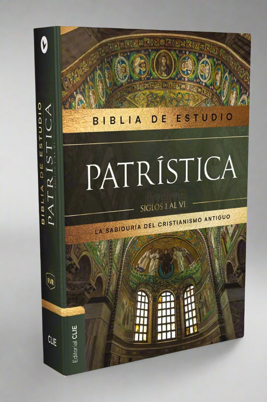 Santa Biblia  de Estudio Patristica, Siglos 1 al V1, RVR, Tapa Dura (Verde con Imagen)